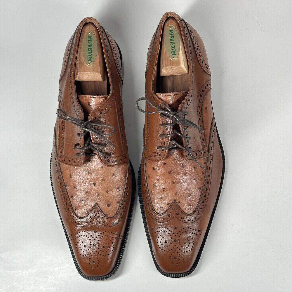 Cerruti Brown Mens Italian Leather Oxford Dress Shoes/ Made in Italy/ 44 - 11 - Picture 4 of 16